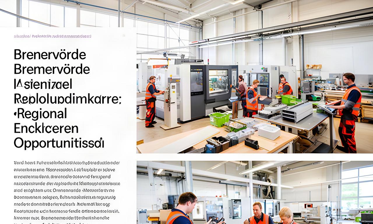 Helle Produktionshalle mit regionalen Fachkräften und modernen Arbeitsplätzen in Bremervörde